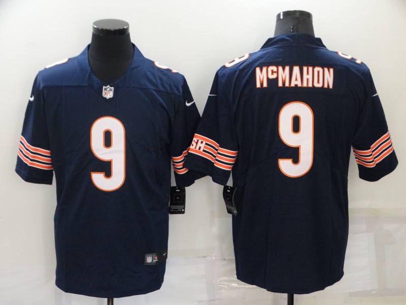 Men's Chicago Bears Jim McMahon #9 Navy Jersey